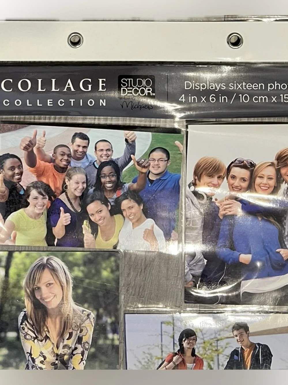 💥 New Collage Collection Photo Holder Hanging Frame Holds 16 4 x 6 Pictures
